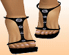 Top model black sandals