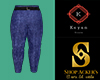 Polyester Blue Pants