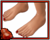 *C Bare Feet Nails Red