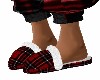 RED / BLACK  SLIPPERS