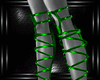 b green strap heels