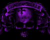 Purple Three Skull WallH