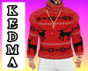 Sweater Muscled Xmas Red