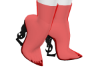 Boots Red YS Black