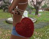heart handbag  /Red