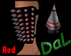 Spiked Shin Guard RT Red