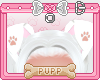 🐾 White Pup Ear Paw 3
