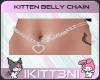 ~K Kitten BellyChain Sil