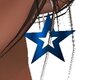 Blue Star earrings