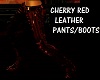 Red Leather Pants/Shoes