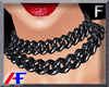 AF. Blk Chain Necklace F