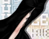 H♡ Slit Skirt Black