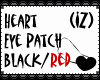 (IZ) Heart Patch Blk/Red
