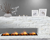 Mod White Fireplace