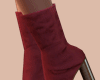 E* Burgundy Suede Boots