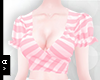 Ⓐ Pink Striped Top