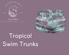 Tropical Swim Trunks