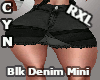 RXL Blk Denim Mini