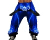 blue skull pants