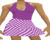 dance dress purple gingh