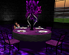 purple n black wed table
