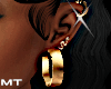 ᴹᵀ Trv l Gold Hoops