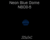3D Neon Blue Dome Light