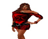 {S}Lisa Red Satin dress