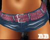 ~BB~ Shorts Pink Belt
