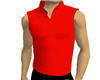 [LH]Bright Red Mock Vest