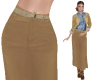 TF* Tan Suede Skirt