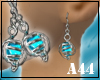 [A44]Aquamarine earings