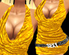 *K* Belt Gold Dress