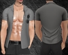 Open Shirt Grey