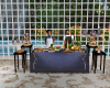 Blue Buffet Table