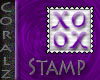 Purple X0 Stamp