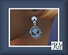 Blu Agate Cameo earrings