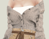 E! Open Cardigan Cream