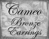 `SC Cameo Earring Bronze