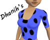 Light blue polka dot