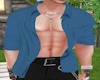 blue summer shirt