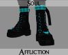 Atomic Boots - Cyan