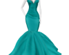 teal mermaid dress
