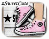 Pink Converse shose*3z*