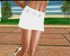 pleated white skirt