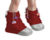 Chains shoes red