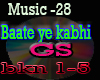 Music-28 baaten ye kabhi