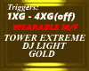 GOLD DJ LIGHT, TOWER XT