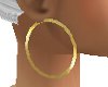 (S) Gold Hoop Earrings
