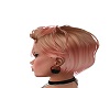 gothic blk rose earrings